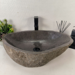Каменная раковина из речного камня RS-05045 (62*43*15) 0863 из натурального камня