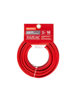 Кабель Stereo 2х2.50 красн./черн. (уп.10м) Rexant 01-6108-3-10