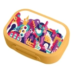 Ланч-бокс с декором 0,98л., Городские фантазии, 180*130*50 мм, желтый