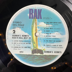 Винтажная виниловая пластинка LP Herman Hermits Rock N Roll Best 20 (Japan 1977) (Obi)
