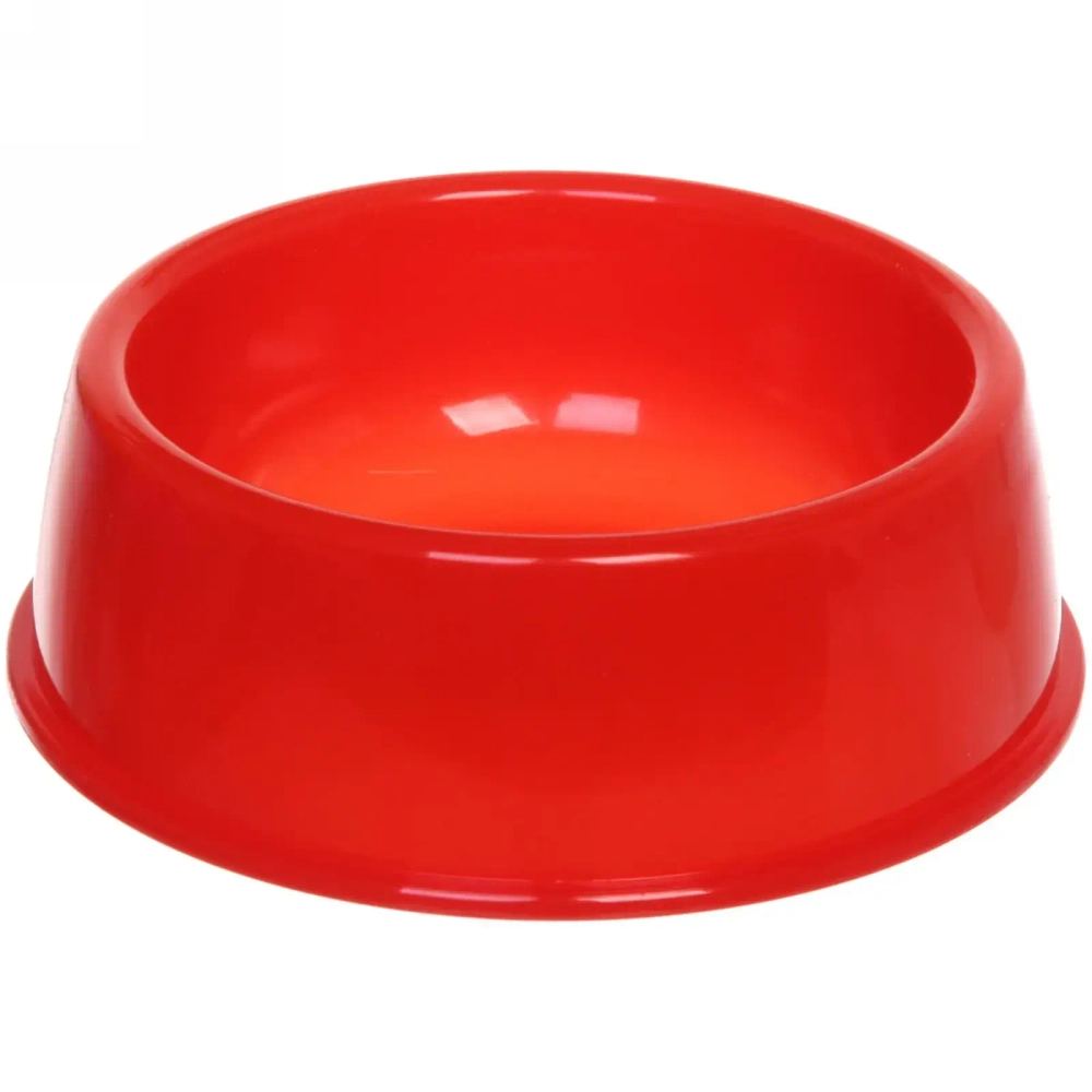 Миска пластиковая «Мр. Марли», цвет красный, 15*5см/280мл