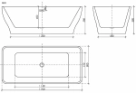 Акриловая ванна Sancos Neo 170х80 FB09 белая