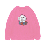 Свитшот "Бишон любит тебя больше себя"