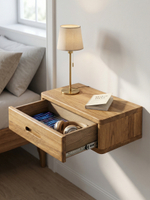 Тумба прикроватная, 47х29х14.5, Мелания, подвесная, с ящиком, массив дуба, лак, Dipriz