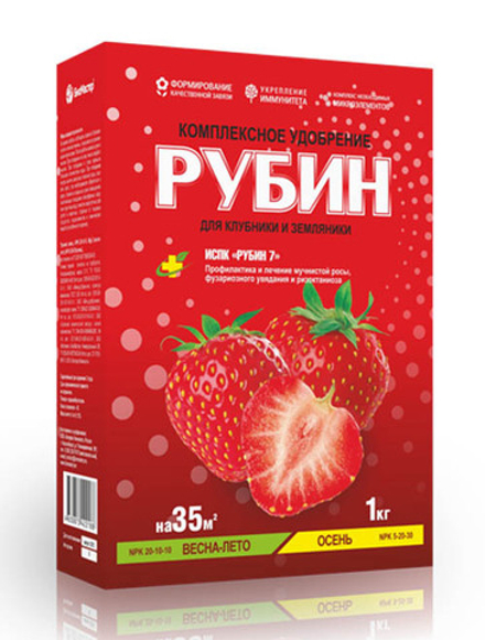 Удобрение "Рубин" (д/клубники) 1кг КАРТ.КОРОБ. Био-Мастер