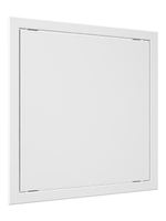 Люк ревизионный Л фланец 346х346 нажимной 368х368 пластик EVECS