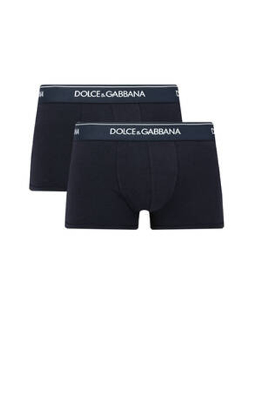 Трусики-боксеры 2шт. Dolce &amp; Gabbana - темно-синий(M9C07J ONN95)