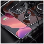 АЗУ с кабелем lightning 2USB 2.4А Borofone BZ15 black