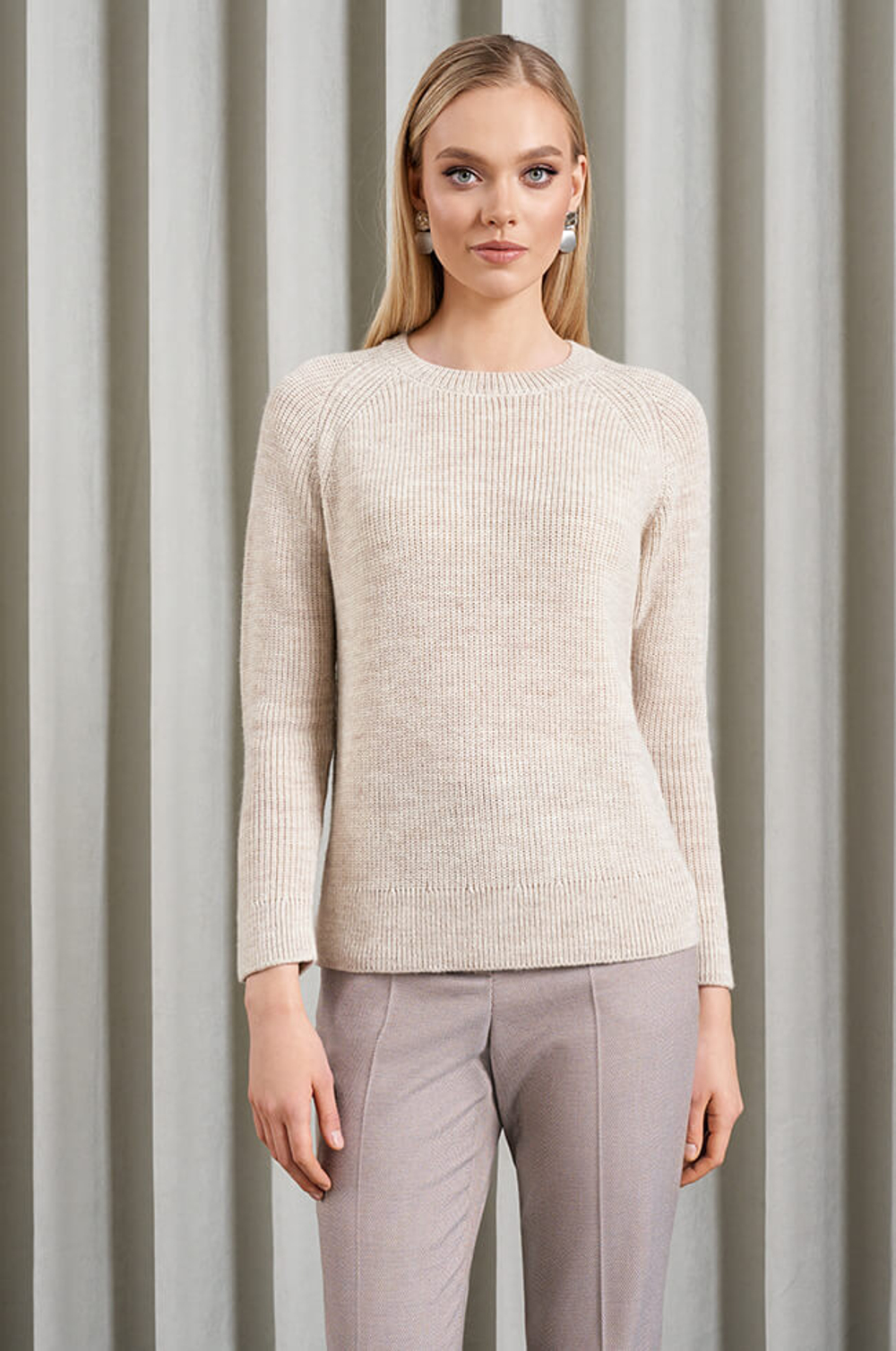 22897 Джемпер женский (кремовый меланж)