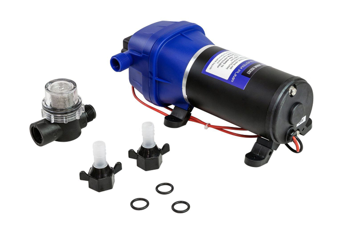 Помпа водоподающая мембранная Marine Rocket, 24 В, 17 л/мин, 2.8 бар, 7А