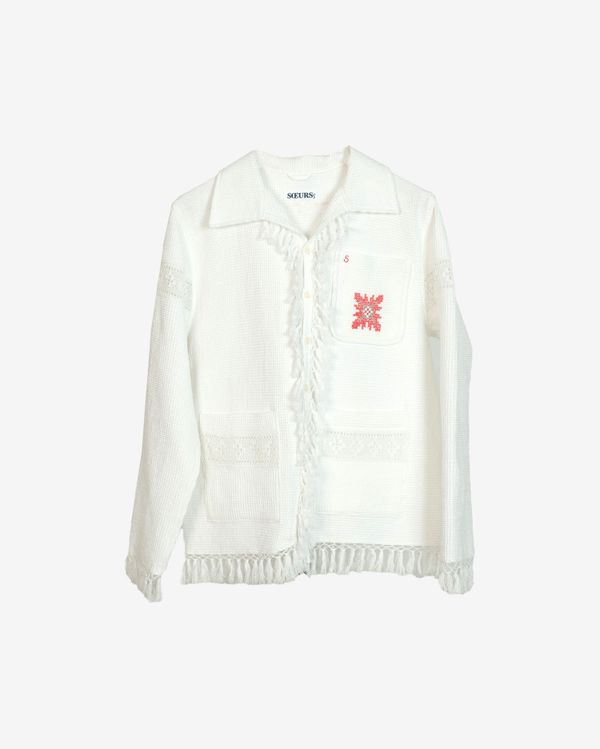 Рубашка Вафельная / Waffle Long Sleeve белая - фото 1