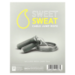 Sports Research, Sweet Sweat, канатная скакалка, черный, 1 скакалка