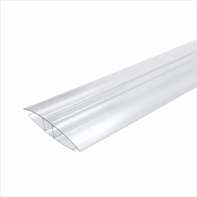 Профиль соединительный для сотового поликарбоната НР 4*6000мм (упак/20шт) ПРОЗРАЧНЫЙ