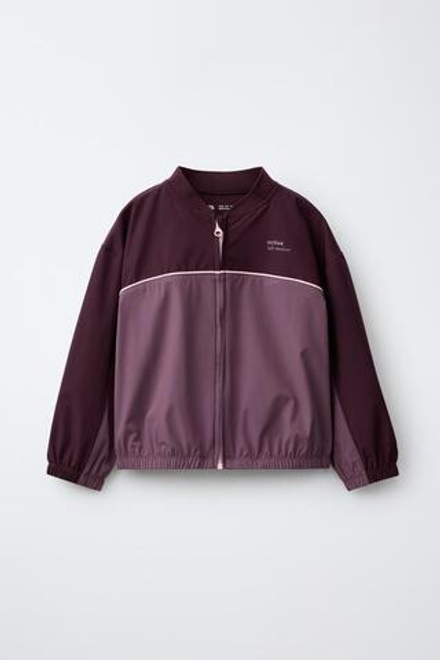 ZARA КУРТКА ИЗ ВЫСОКОТЕХНОЛОГИЧНОЙ ТКАНИ GYM, БОРДОВЫЙ