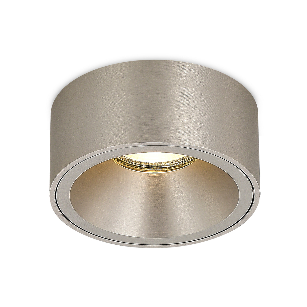 Светильник встраиваемый MUNICH под лампу GU10,  цвет шлифованный алюминий,  D88xH57, 6мм,  IP20