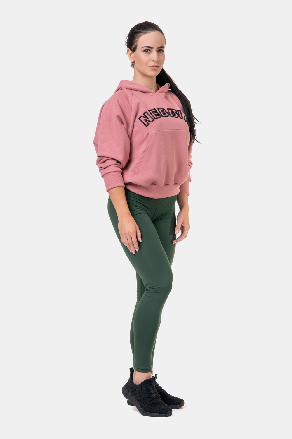 Толстовка женская Iconic HERO Long Sweatshirt with a hoodie 581 Розовая