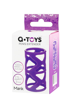 Насадка на пенис A-Toys by TOYFA Mank, силикон, фиолетовый, 7,5 см