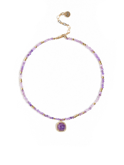 Чокер "Royal" из аметиста Gold