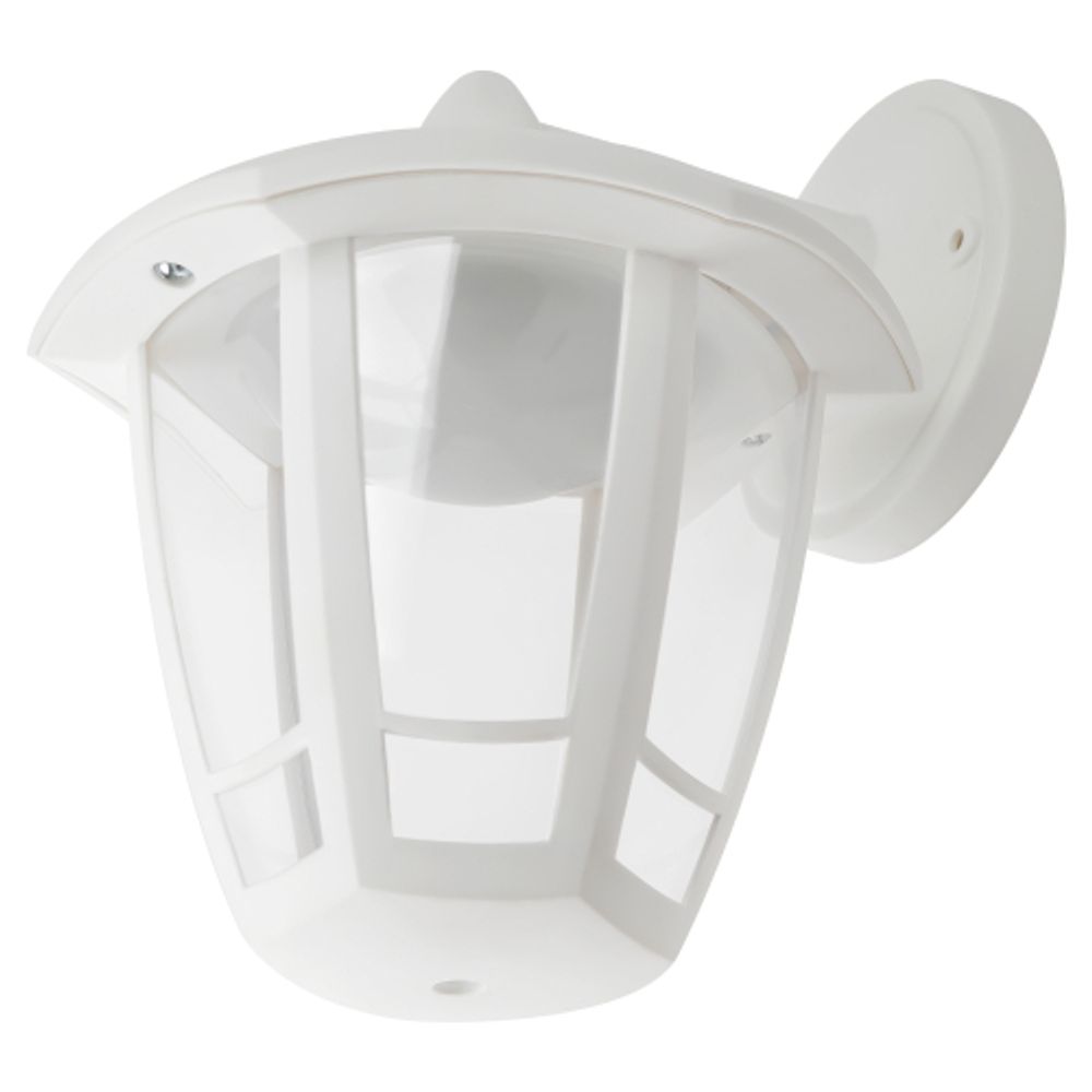 Садово-парковый светильник ЭРА «Дели 3» ДБУ 07-8-006 белый 6-гранный настенный IP44 светодиодный 8Вт 3000K | Садово-парковые светильники