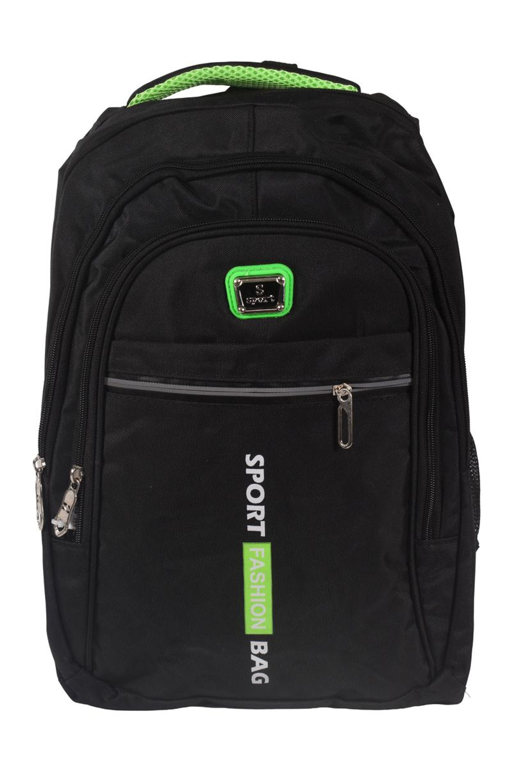 Рюкзак молодежный "Sport style", 46*32*14см, черный, 2 отд., 2 кармана, боковые карманы, 4 вида мик