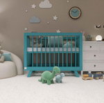 Кроватка детская Lillaland Lilla Aria с маятником Ocean Blue