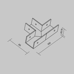 Коннектор Т-образный Maytoni   IP O-TR001-TC
