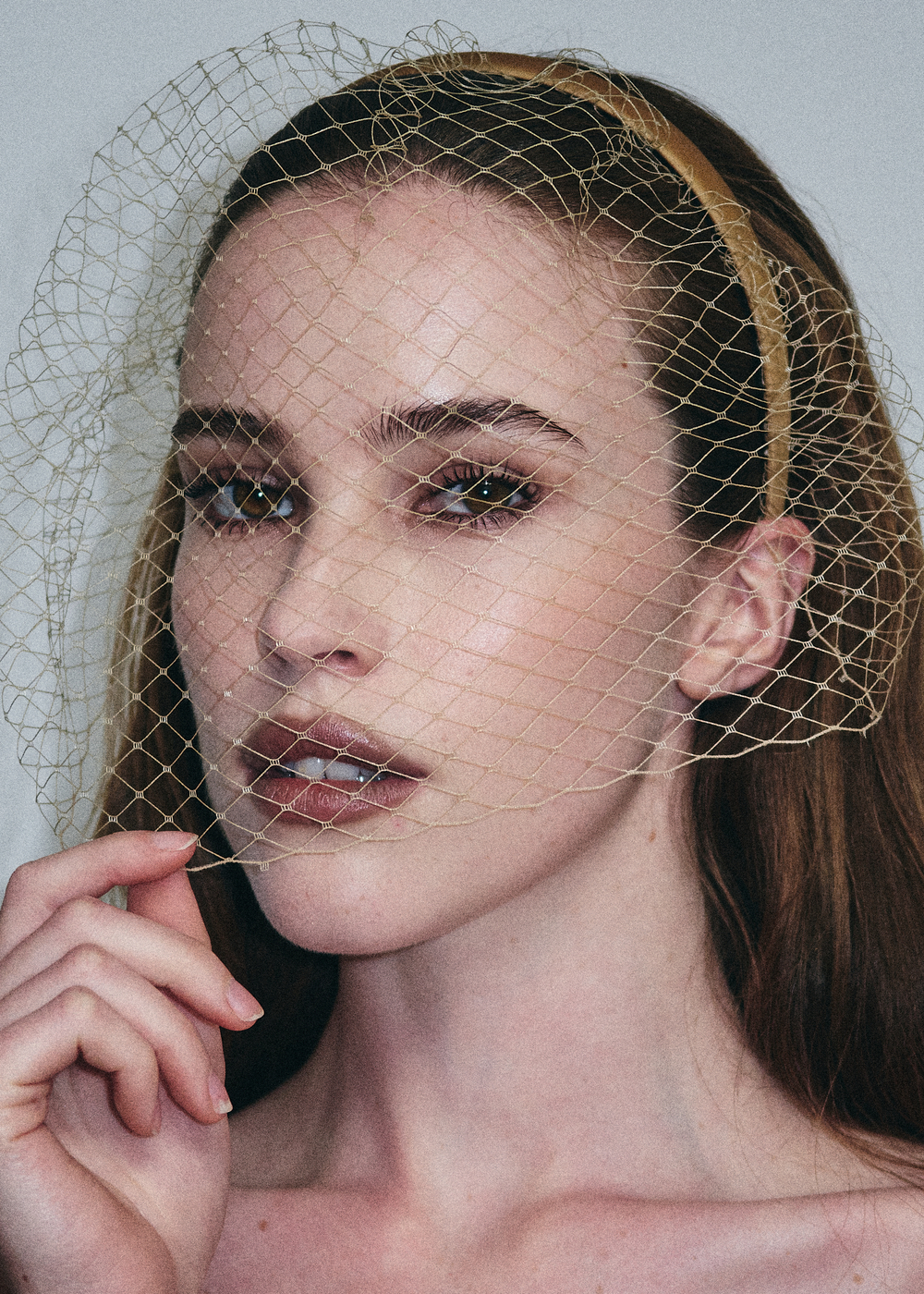 Вуаль классическая капучино