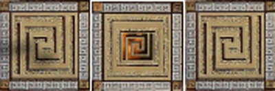 Вставка Пальмира стеклянные (3шт/компл.) бежевый