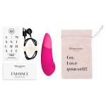 Розовый бесконтактный клиторальный вибростимулятор Womanizer Enhance Pink Vibrant WZSN1SG2