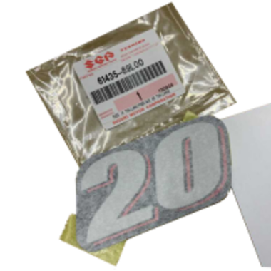 Suzuki 61435-89L00-0000 Наклейка капота Задняя ( 20 ) Оригинал