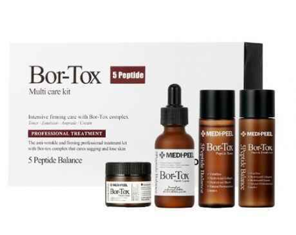 MEDI-PEEL Bor-Tox 5 Peptide Multi Care Kit (30ml+30ml+30ml+50ml) Набор для лица с эффектом ботокса