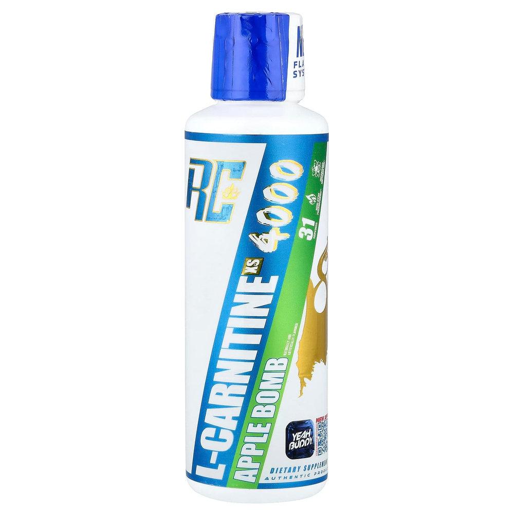 Ronnie Coleman, L-карнитин RS™ 4000, с яблочным вкусом, 465 мл (15,72 жидк. унции)