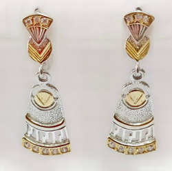 "Эстерелла" - ювелирные серьги из серебра 925-й пробы