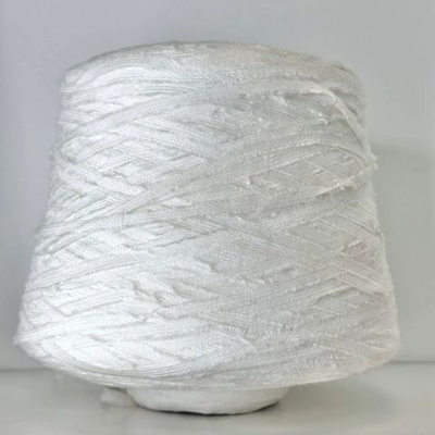 ROMEO -Filatura a Pettine SPA; вискоза, п/а; 170м/100гр; Ленточка; col. 41325 Bianco, цвет: белый молочный; S501