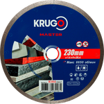 Диск алмазный сплошной ультратонкий по керамике KRUGO MASTER 230х1,6х25,4х8mm, 81042300247