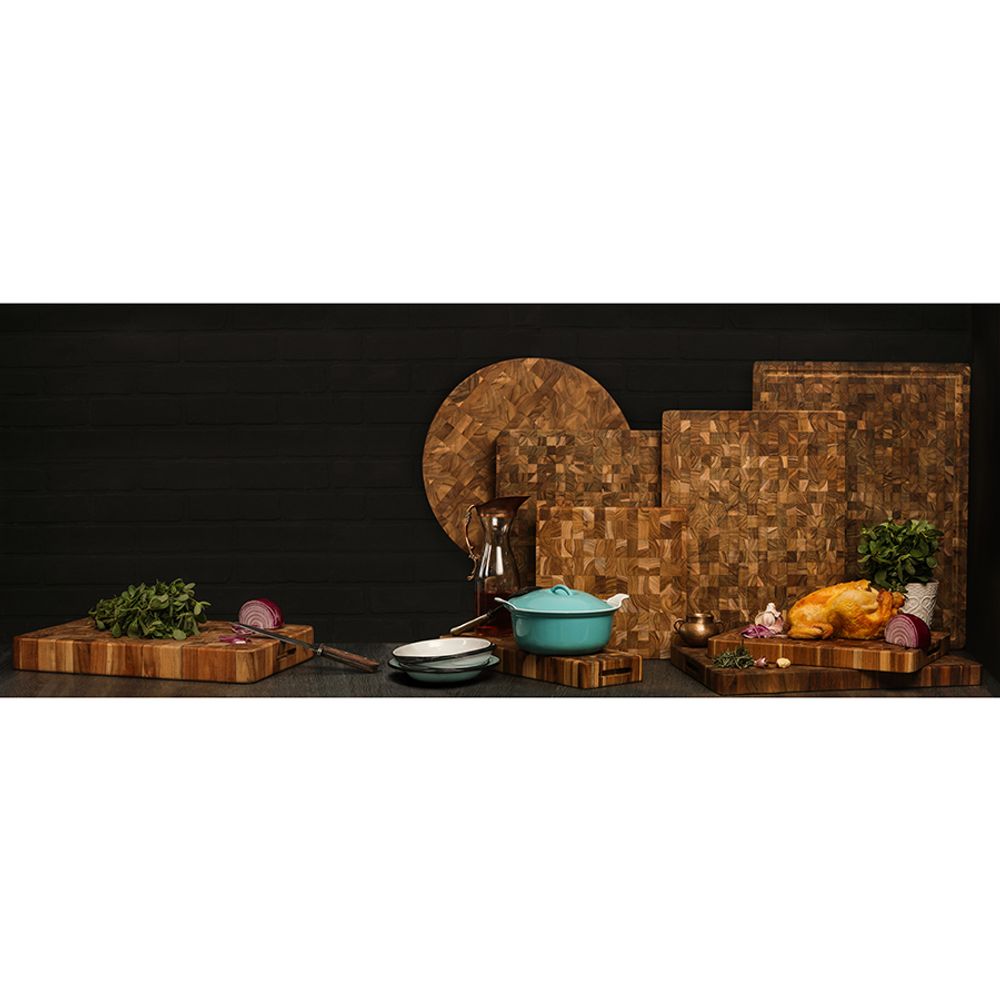 Teakhaus Доска разделочная торцевая Butcher Block 31х31 см