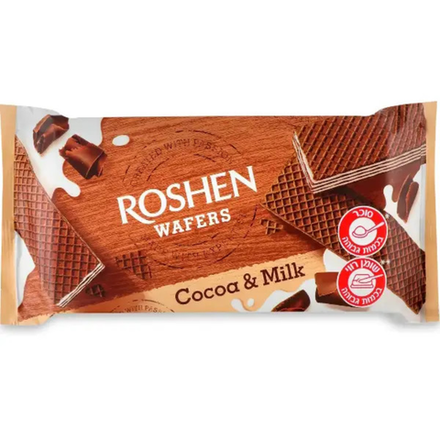 Вафли Roshen со вкусом какао и молока 380 гр