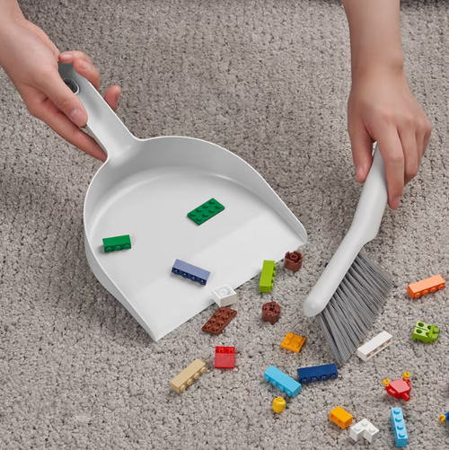 ПЕППРИГ PEPPRIG Щетка и совок, серый