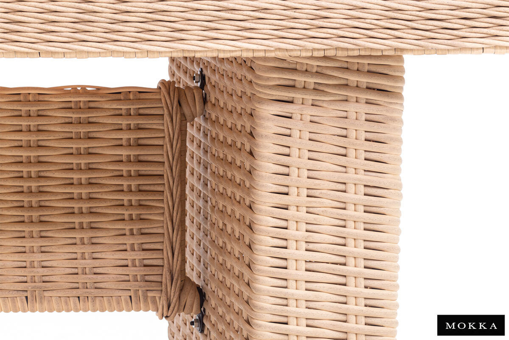 Комплект мебели МОККА SAN MARINO (стол обеденный, 8 кресел), Бежевый