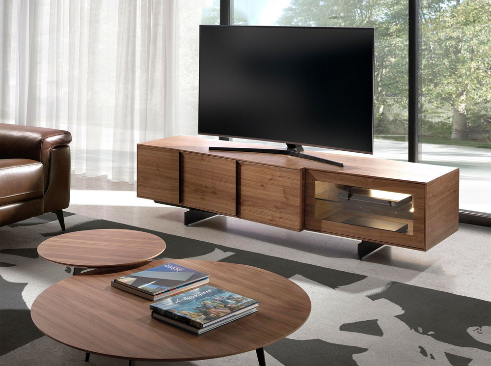 Тумба под ТВ MF2005TV /3219 из орехового дерева с подсветкой