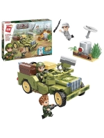 Конструктор Qman "Армейский Джип" 264 дет.