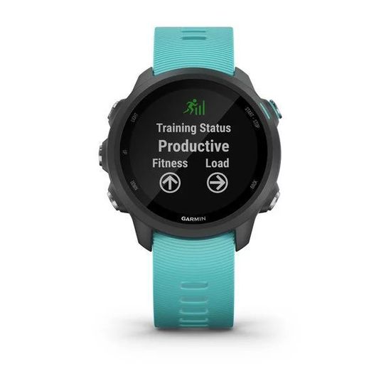 Часы для бега Garmin Forerunner 245 Music черный с бирюзовым ремешком (010-02120-32)