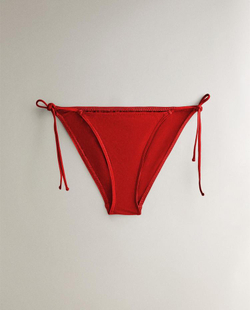 ZARA HOME ОДНОТОННЫЕ ПЛАВКИ-БИКИНИ, КРАСНЫЙ