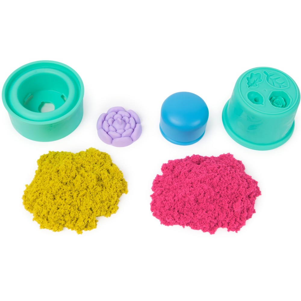 Kinetic Sand - Кинетический песок ЦВЕТОК Набор с неоновым песком 20149734