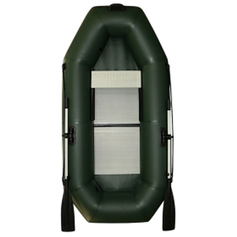 Лодка ПВХ Polar Bird Чирок Гребная PB-240Т Teal со стеклокомпозитной сланью и банкой Серая