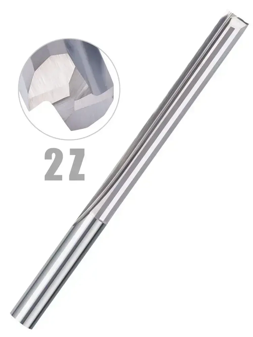 Фреза прямая двухзаходная 6х52х80 мм, 1 шт.