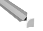 Угловой алюминиевый профиль,   16х16х2000. Цвет: Анодированное серебро Серия:DN8ALE