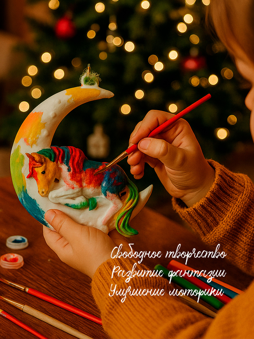 Ёлочная игрушка под покраску из пластика не раскрашенная белая