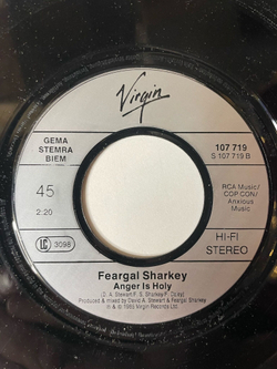 Винтажная виниловая пластинка LP Feargal Sharkey A Good Heart (Germany 1985) 7 дюймов