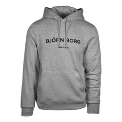 Мужская кофта теннисная Björn Borg Hood Matthew M - light grey melange